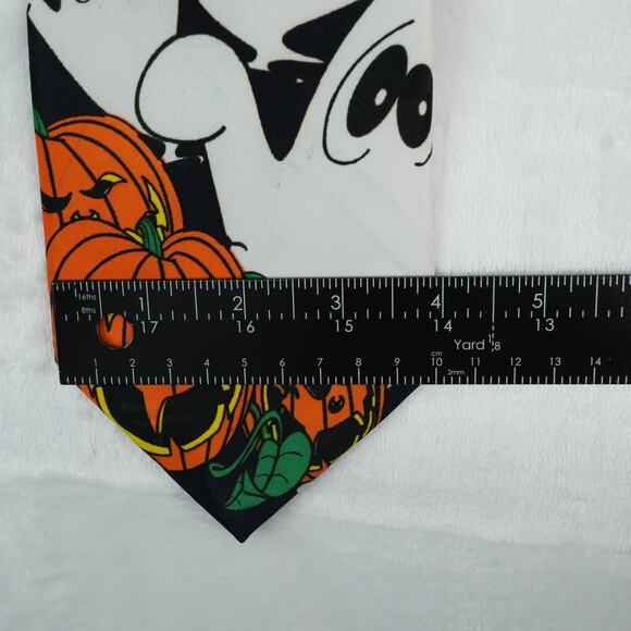 Vtg Looney Tunes Mania Neck Tie 4"x58" Halloween Taz Ghost Jack O Lantern 1996 - Picture 4 of 7